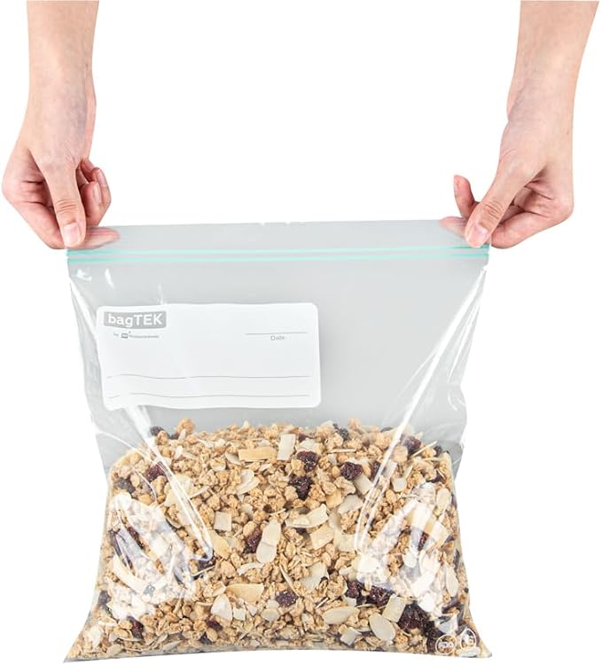 Restaurantware-Bag Tek 1 Gallon Storage Zip Bags, 1000 Disposable Zipper Pouch - Image 8