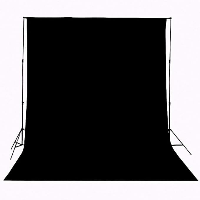 Black Backdrop for Photography Durable Fabric Background Photo Backdrop Video by HMTFOTO