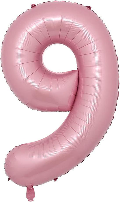 16 Inch Pink Foil Number Balloons Digital Globos Birthday Wedding Party by RUIANSI
