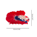 Novelty Aquatic Animals Hair Clips,Fighting Fish Hair Clip,Cellulose Acetate Hair Clips,Big Claw Clips for Women