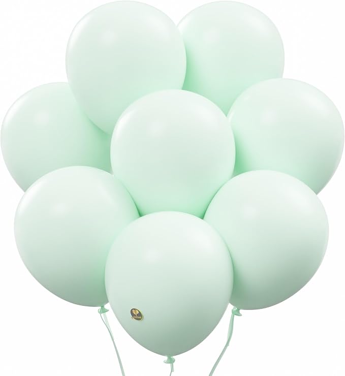 AFTERLOON® Biodegradable Natural Rubber Latex Balloons 50 pcs Pastel Green 10 by AFTERLOON%C2%AE