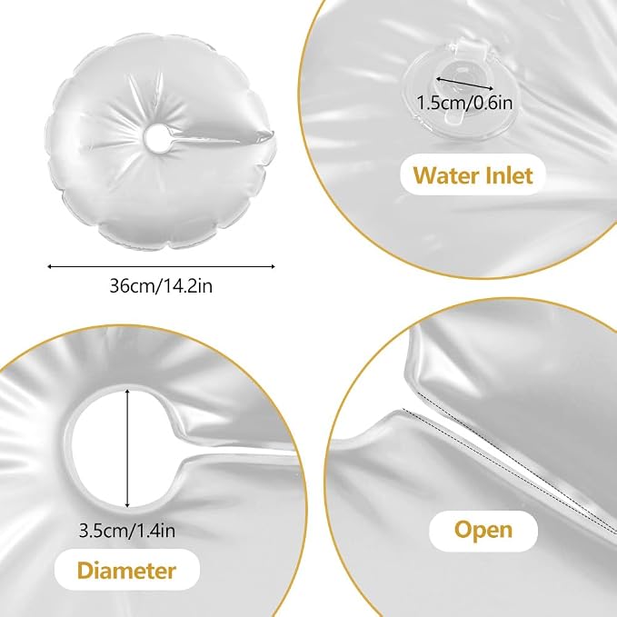 White Balloon Arch Weights, Heavy Duty Water-Filled Base Weights - Image 2