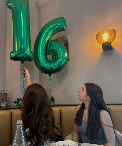 Green 40 Inch 10 100 Number Balloons, 10 100 Decorations - Image 6
