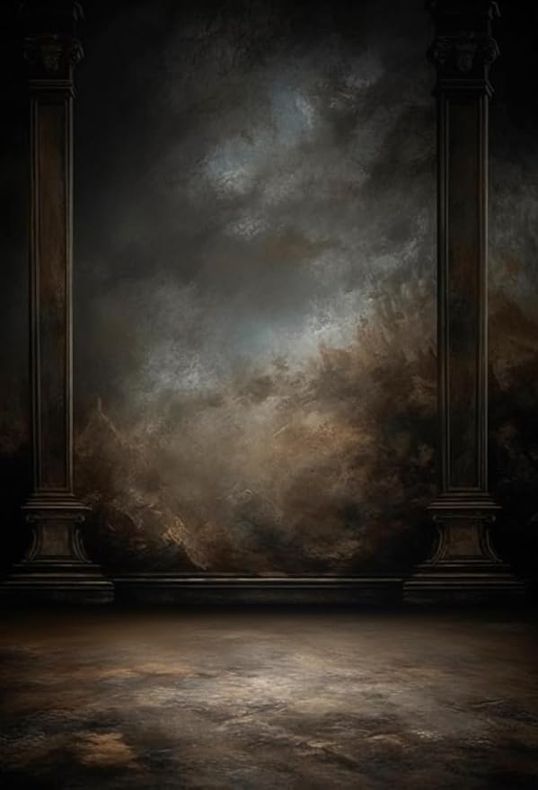 8x10ftDark Vintage Photography Backdrops Portrait Photo Backdrop Wedding Bridal - Image 4