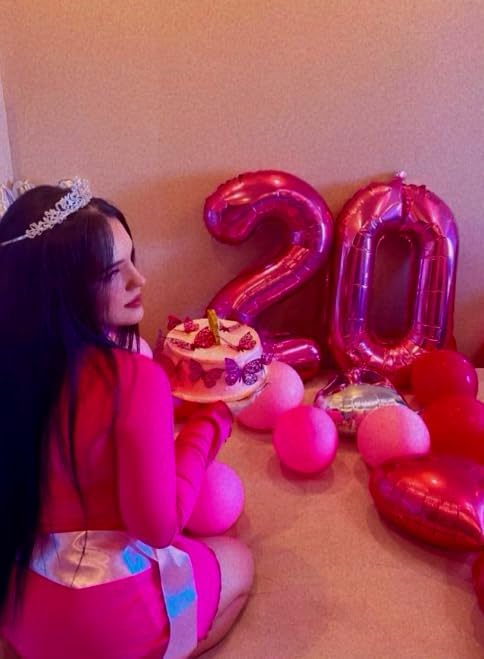 Rosy Purple Number 0 Balloon 40 inch, 0th Birthday Party Balloons Decoration | - Image 4