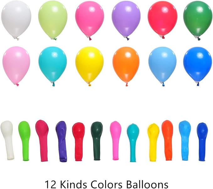 400 Pack Rainbow Balloons - Image 3