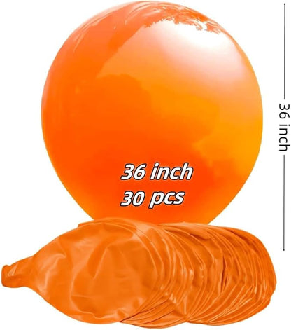 30 Pcs Orange Balloons 36 Inch Orange Latex Large Balloons - Image 2