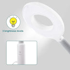 Winado 2 in 1 Professional Facial Steamer with 5X Magnification Lamp & Touch Screen, Esthetician Steamer Humidifier Face Spa Mist Steam for Home Beauty Salon, Personal Skin Care Deep Cleaning, White