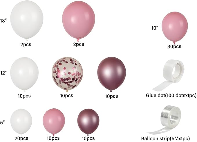 Restaurantware-Balloonify Balloon Garland Set, 1 Party Decoration Kit - Image 9