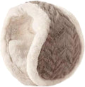 Pocadri Soft Faux Fur Ear Muffs for Women Behind Head Fuzzy Ear Covers Unisex Plush Headband Ear Warmer Cold Weather