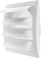 Repa Market 6 Inch White Dryer Vent Cover/Duct Cover for Walls or Ducting/ABS Plastic Grille with Flaps and Insect Screen/Exhaust and Dryer Vent Covers for Indoor & Outdoor Use