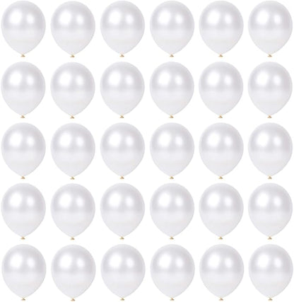 5 inch Pearl White Balloons by YicUik