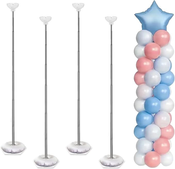 Balloon Column Stand Kit, Metal Telescopic Balloon Stand by PopularLdo