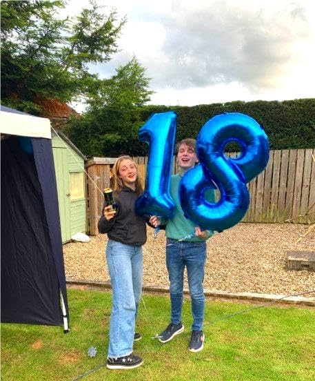 Navy Blue Number 8 Balloon 40 inch, 8th Birthday Party Balloons Decorations | - Image 5