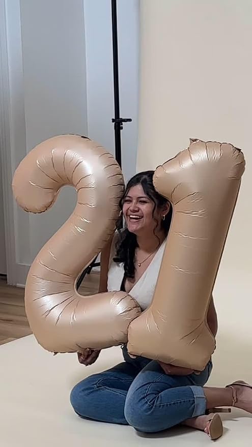 Light Brown Number 2 Balloon 40 Inch - Image 8