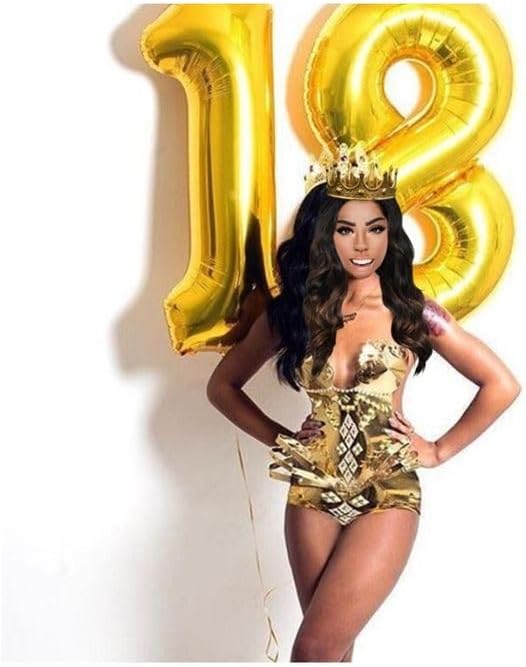 Gold Number 9 Balloon 40 Inch, 9th Birthday Party Decorations Men Women | Foil - Image 8