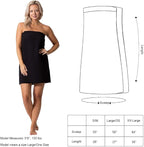 Turkish Linen Women’s Waffle Spa Body Wrap with Adjustable Closure