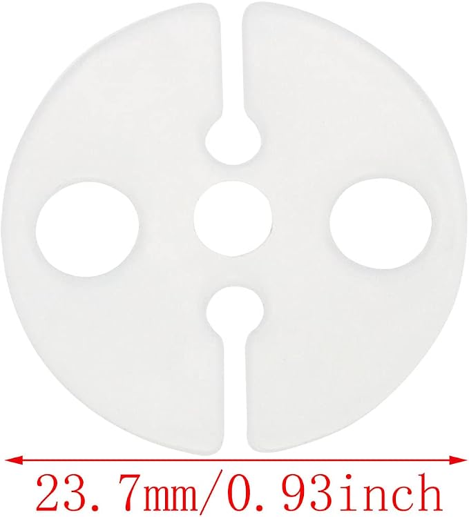 Balloon Clips DGBRSM 100pcs White Round Plastic Balloon Clips Wedding Party - Image 2