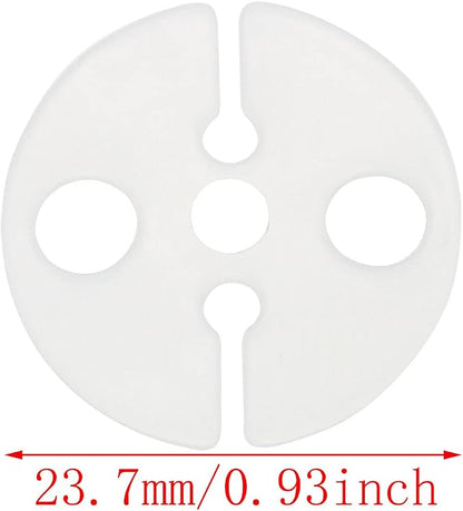 Balloon Clips DGBRSM 100pcs White Round Plastic Balloon Clips Wedding Party - Image 2