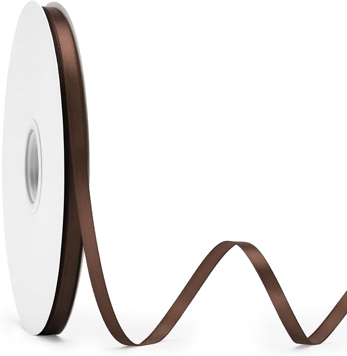 KINGLAKE Brown Satin Ribbon by KINGLAKE