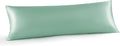 INFIIXSO Body Pillow Cover with Zipper, Luxury Mulberry Silk Body Pillow Case 20x54 Inches, Ultra Smooth and Soft Cooling Long Pillowcase, Gift for Women, Men(Mint Green)