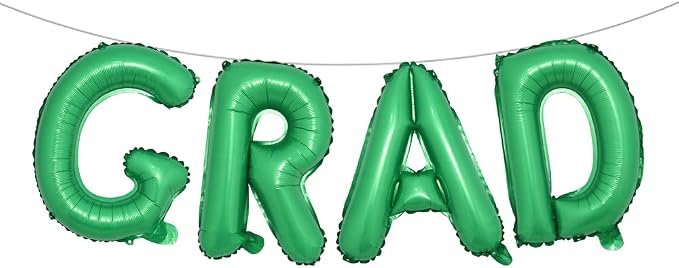 Foil Balloons Congrats Graduation Party Balloons Congratulations Letter Grad by RUIANSI