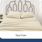 SKY BEDDINGS King Pillowcase Set of 2 - Soft Brushed Microfiber Pillow Cases with Envelope Clouser - Wrinkle-Free, Fade-Resistant Pillow Covers - 20 x 40 Inches, Ivory