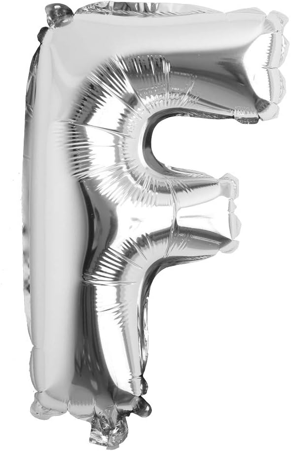 32 inch Letter Balloons Silver Alphabet Number Balloons Foil Mylar Party by REIANS