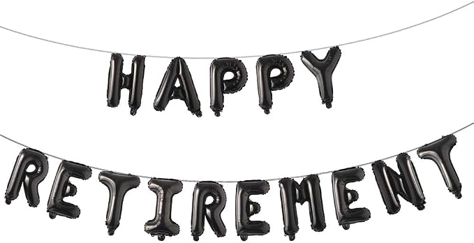 Set of 15 Happy Retirement Balloons Party Decorations The Legend Has Retired by RUIANSI
