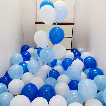 300 Pack Blue and White Balloons 5 Inch Mini Blue Light Blue White Latex Small - Image 5