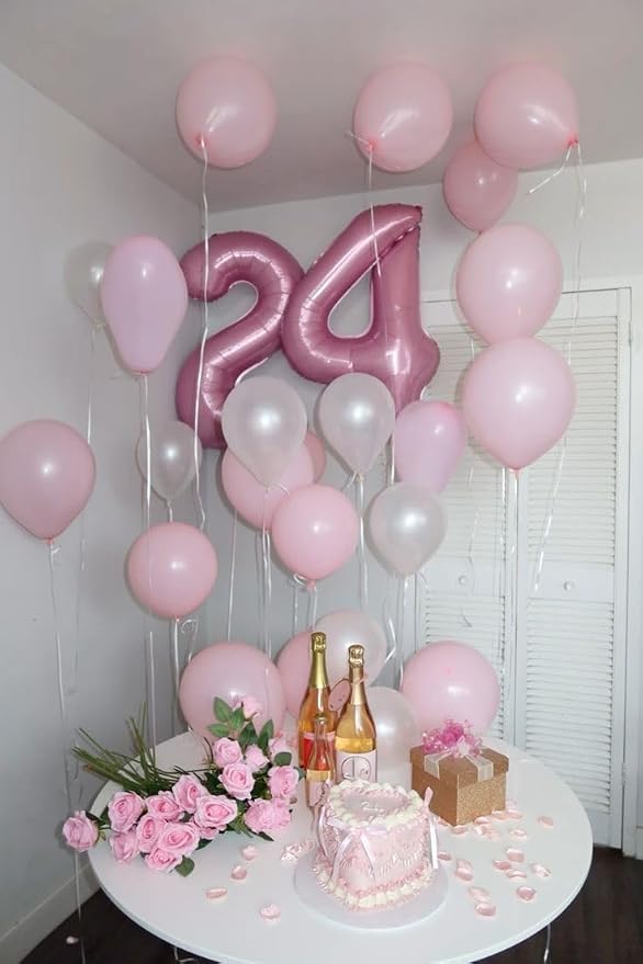 14 Balloon Number 40 Inch Pink Balloons - Image 2