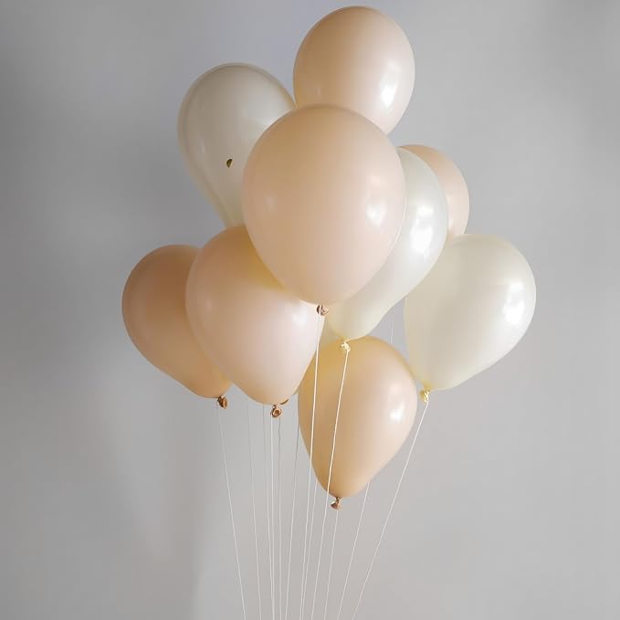 Voircoloria 110pcs Blush Nude Latex Party Balloons, 12inch | - Image 6