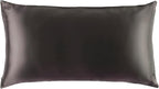 slip King Pure Silk Pillow Case - 100% Pure 22 Momme Mulberry Silk - King Size Standard Pillow Case -Anti-BedHead, Anti-Sleep Crease, Charcoal (20" x 36")