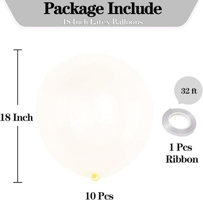18 Inch Clear Balloons, Baby Shower, Birthday Party and Event Decoration - Image 2