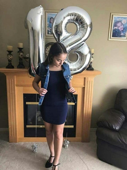 Sliver Number 8 Balloon 40 Inch - Image 3