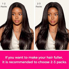 Lashey Seamless Clip-in Hair Extensions - Human Hair, Dark Brown, Light Yaki, Straight, 7pcs, 110g, 18 Inch PU Weft, Natural, for Women