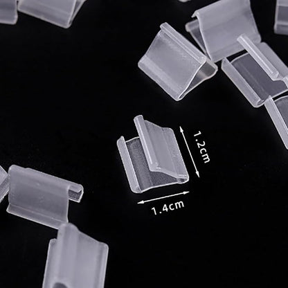 200PCS Clear Plastic V Balloon Clips - Image 2