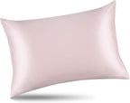 ALASKA BEAR 20 by 54 Silk Pillowcase for Curly Hair Women and Couple Pillow Slip Washable, Body Size (1pc, Pink)