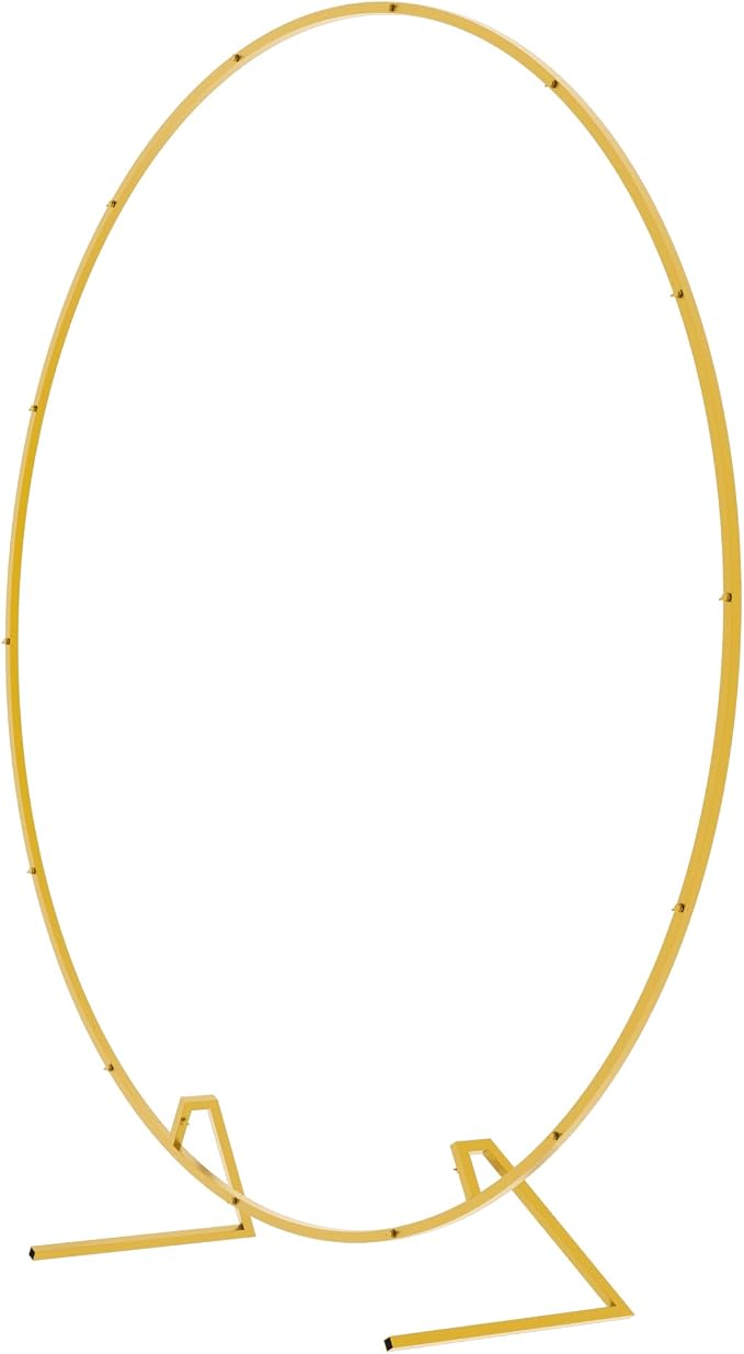 Round Backdrop Stand 6FT Gold Metal Circle Balloon Arch Frame | Metal Circle - Image 2