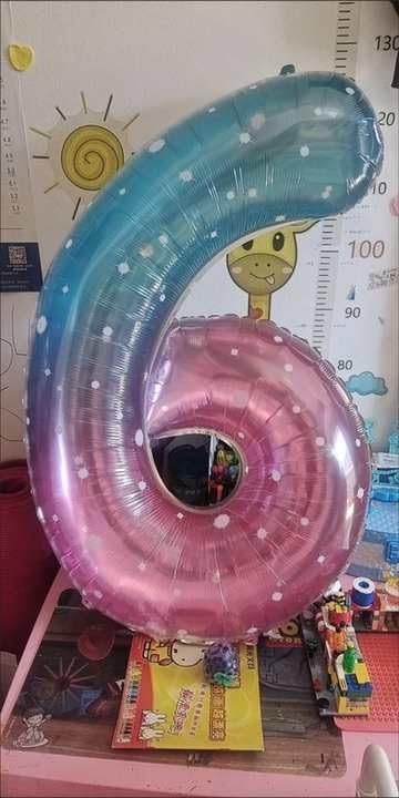 3 Balloon - Starry Sky Birthday Number Balloons, 40 Inch Party Decorations | - Image 2