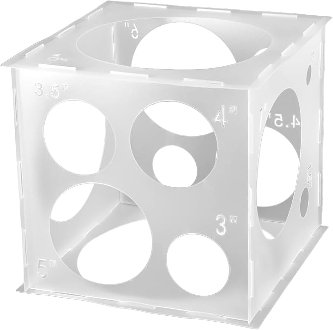 Auihiay 14 Holes Balloon Sizer Cube, Balloon Measurement Tool | by Auihiay