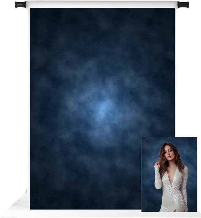Kate 6.5x10ft Dark Blue Abstract Photography Backdrop Abstract Textures by KateBackdropforPhotography