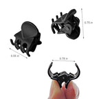 50 PCS Mini Hair Claw Clips， Bangs Strong Grip Multifunction Clamp Clips. (Frosted black)