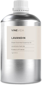 VINEVIDA Lavandin Essential Oil - Gallon Lavandin Oil Undiluted - Bulk Gallon Essential Oil for Soap Making Safe for Skin - DIY Candle Scents for Candlemaking Scents - 8 lbs Lavandin Oil