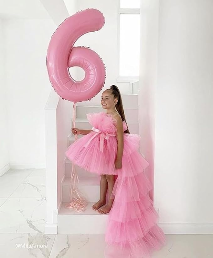 Number 8 Balloons 40 Inch for 8 18 Birthday Party Decorations, Pastel Pink | - Image 3