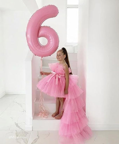 Number Balloons Pearl Pink 26 Balloon 40 inch - Image 2