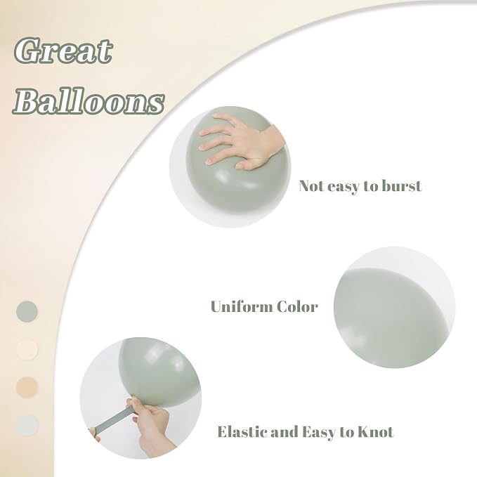 60pcs Neutral Balloons 12inch - Image 3