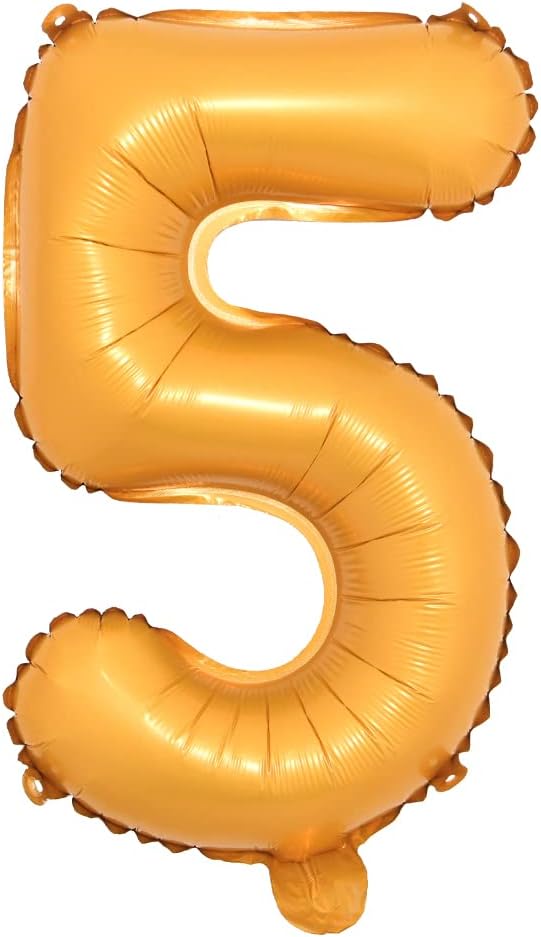 16" inch Single Orange Alphabet Letter Number Balloons Aluminum Hanging Foil by RUIANSI