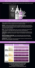 Splat Rose Quartz Semi Permanent Hair Dye Kit with Bleach, 1 Application, Includes Pink Hair Dye, Oxide & Bleach Powder, Vegan & Cruelty Free Hair Color