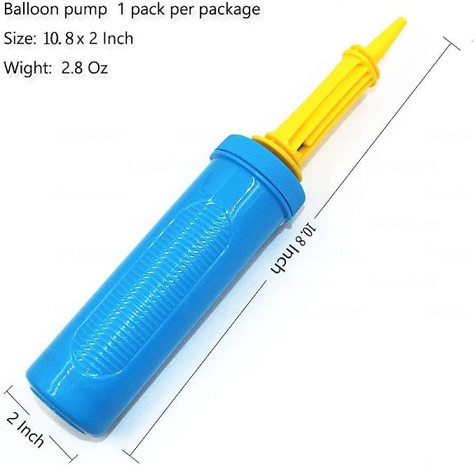 Portable Hand-Held Air Pump for Inflatables, Double Action Balloon Pump | - Image 2